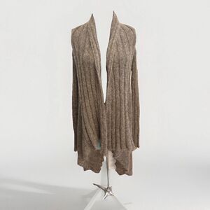 Isabel Benenato Sweater Italy 44 S/M Mohair Wool Knit Mesh Open Cardigan Elegant